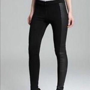 Alice + Olivia Leather Panel Leggings